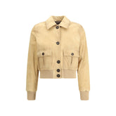 Suede leather jacket